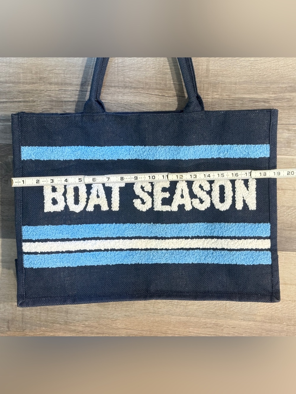 Shiraleah Navy, Light Blue & White 'Boat Season' Tote - Picture 3 of 11